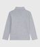 Camiseta infantil de cuello alto de algodón gris FUMEE CHINE