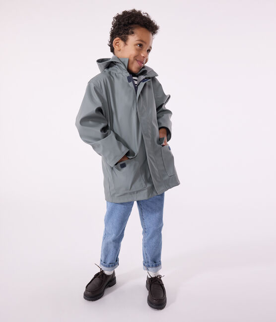 Impermeable emblemático reciclado para niña/niño verde THUYA
