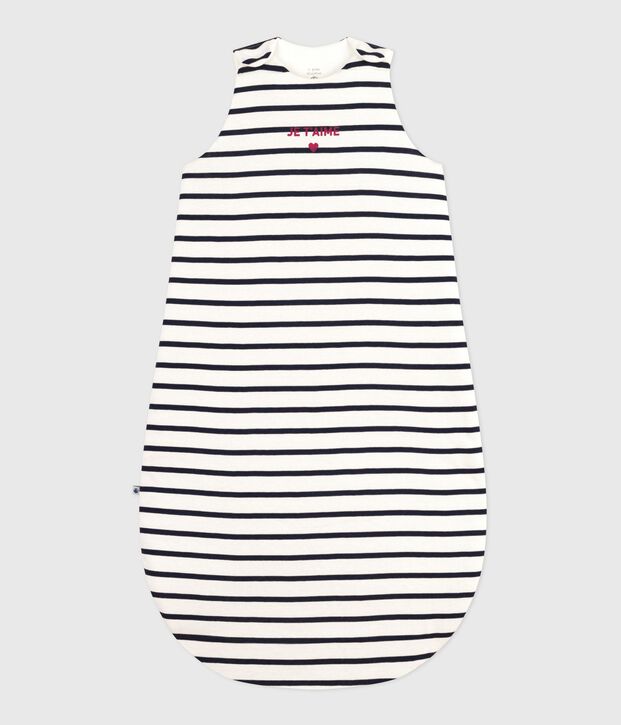 Saco de dormir para beb&eacute; TOG 2 de algod&oacute;n blanco/azul