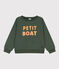 Sudadera estampada de muletón de niña/niño verde AVORIAZ