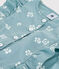 Mono infantil sin mangas de algodón con flores azul PAUL/blanco MARSHMALLOW