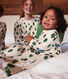 Pijama de felpa con abetos para bebé