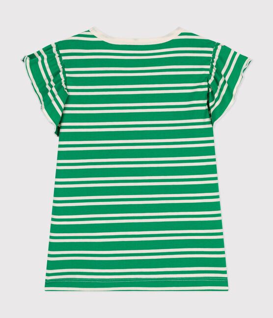 Camiseta de punto ligero a rayas para niña PRADO/ AVALANCHE