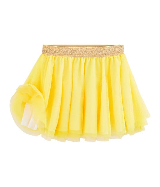 Falda de niña amarillo EBLOUIS