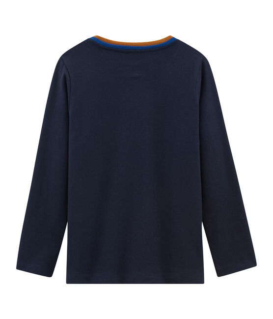 Camiseta de manga larga para niño azul SMOKING