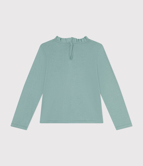 Camiseta de manga larga de punto para niña verde PAUL