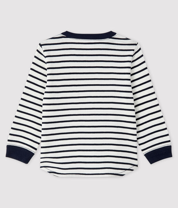 Camiseta para beb&eacute; ni&ntilde;o blanco/azul