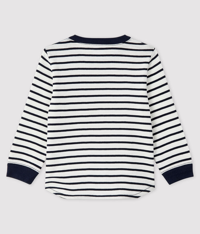 Camiseta para beb&eacute; ni&ntilde;o blanco/azul