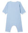 Bodyjama sin pies para bebé niña de punto azul ACIER/blanco MARSHMALLOW