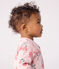Pijama de túbico con estampado de flores para bebé rosa JOLI/blanco MULTICO