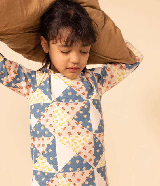 Pijama patchwork de algodón para niña blanco AVALANCHE/ MULTICO