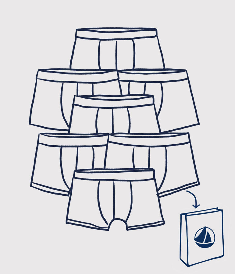 Bolsita sorpresa de 7 b&oacute;xers para ni&ntilde;o peque&ntilde;o multicolor