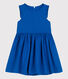 Vestido infantil de lino liso sin mangas