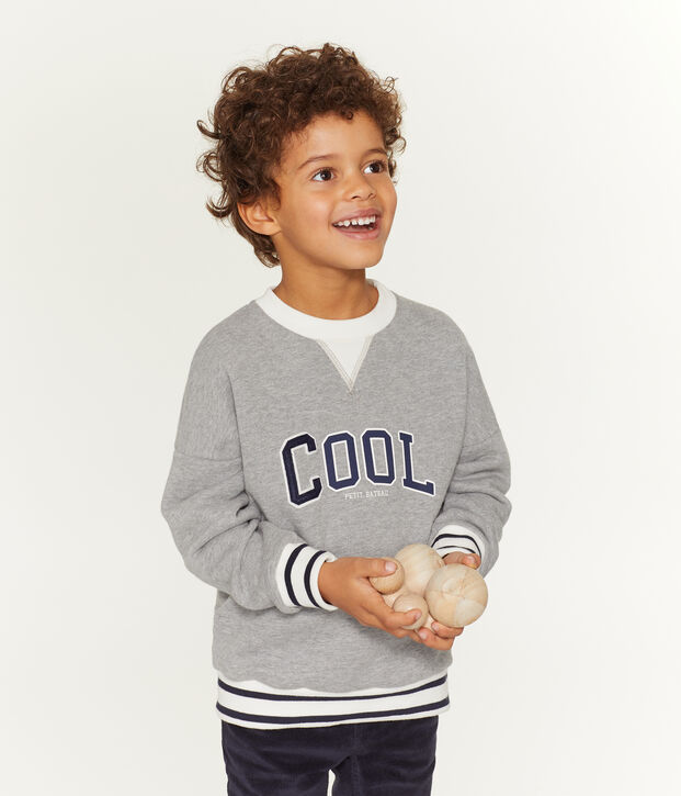 Sudadera de ni&ntilde;o gris