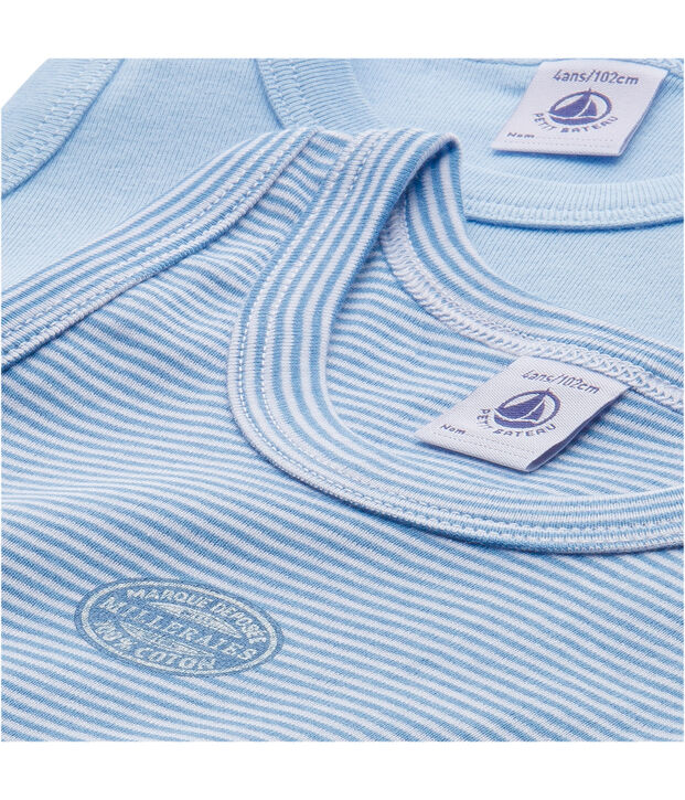 Lote de 2 camisetas mil rayas para ni&ntilde;o lote .