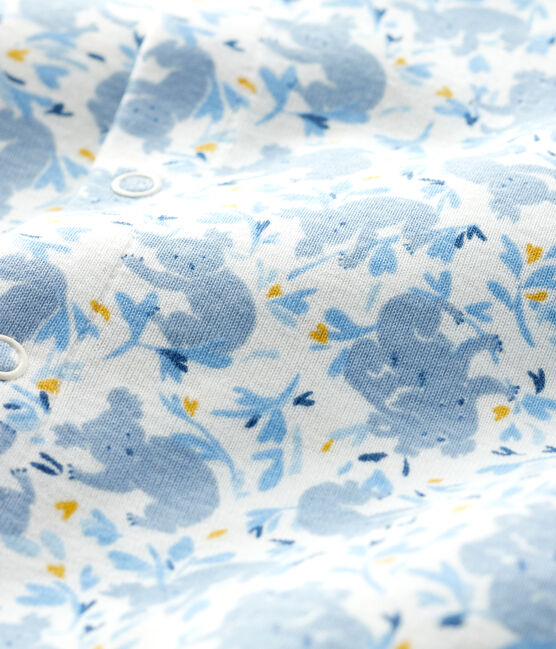 Mono largo de tejido acanalado con estampado de koala para bebé niño blanco MARSHMALLOW/blanco MULTICO