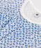 Pijama pirata infantil de algodón con estampado de flor azul MARSHMALLOW/ INCOGNITO