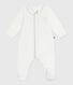 Pijama de terciopelo con cuello liso para bebé
