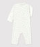 Pijama enterizo sin pies con patitas de bebé de algodón blanco MARSHMALLOW/blanco MISTIGRI