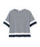 Camiseta manga corta gráfica para mujer azul SMOKING/blanco MARSHMALLOW
