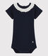 Body con cuello de bordado inglés de bebé niña