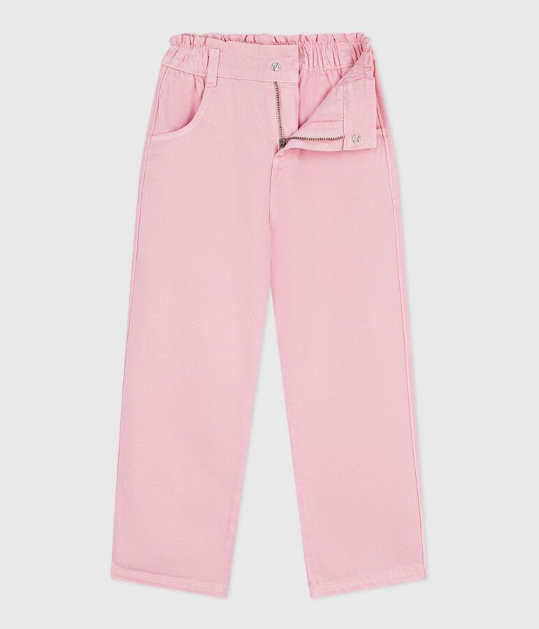 Pantal&oacute;n infantil de algod&oacute;n rosa