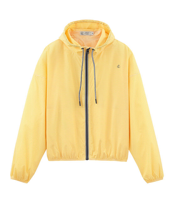 Cortavientos corto unisex amarillo HONEY/blanco MARSHMALLOW