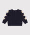 Sudadera de felpa para bebé azul SMOKING