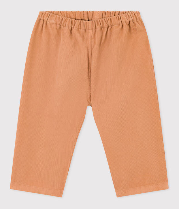 Pantal&oacute;n de terciopelo fino para beb&eacute; rosa
