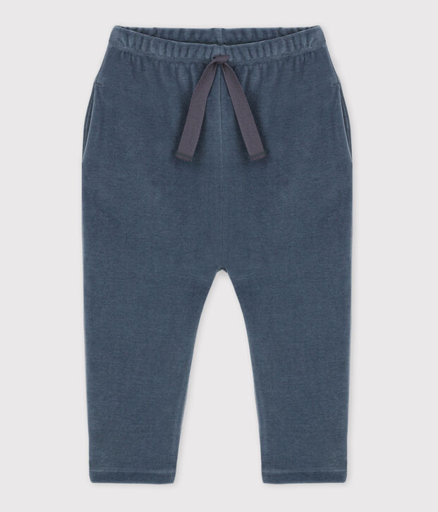 Pantal&oacute;n de terciopelo para beb&eacute; gris