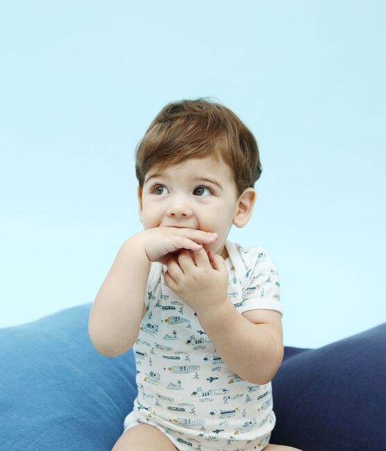 Tres bodis manga corta para bebé niño variante 1