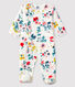 Sobrepijama de polar con estampado de flores para bebé niña