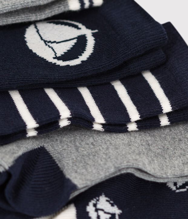 Juego de 5 pares de calcetines de ni&ntilde;o multicolor