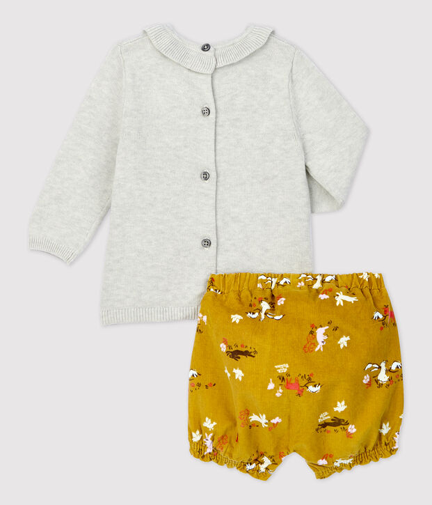 Conjunto de dos piezas de beb&eacute;. multicolor