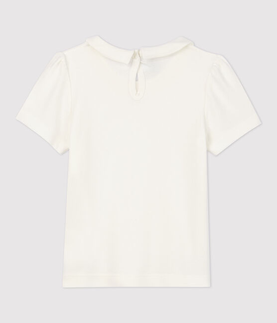Camiseta de manga corta para niña blanco MARSHMALLOW
