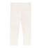 Leggings cortos de niña blanco MARSHMALLOW