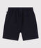 Pantalón corto infantil de sarga de algodón y lino azul SMOKING
