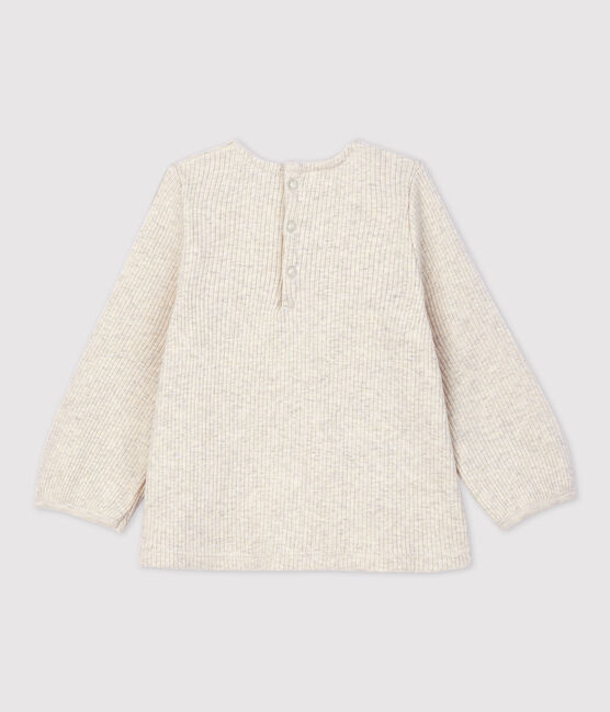 Blusa de algodón de bebé. beige MONTELIMAR CHINE