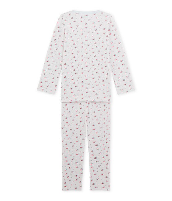 Pyjama fille imprimé petites fleurs azul BOCAL/blanco MULTICO