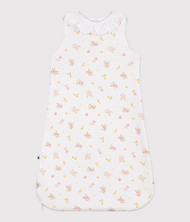 Saco para beb&eacute; de algod&oacute;n con estampado de flores TOG 1,5 blanco/multicolor