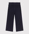 Pantalón ancho de terciopelo fino para niña azul SMOKING