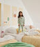 Pijama infantil liso de algodón verde HERBIER
