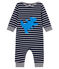 Mono largo con rayas marineras para bebé niño azul SMOKING/blanco MARSHMALLOW CN
