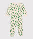 Pijama de tejido de rizo cepillado con estampado de árboles para bebé