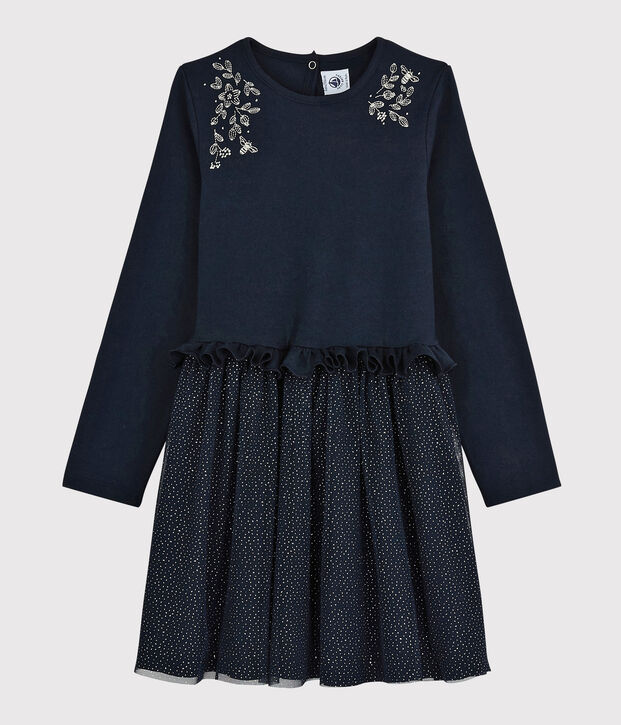 Vestido de manga larga infantil para ni&ntilde;a SMOKING