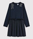 Vestido de manga larga infantil para niña