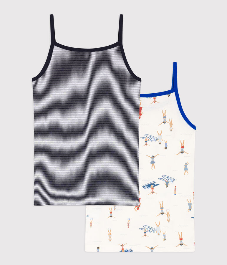 Camisetas de tirantes de algod&oacute;n para mujer multicolor