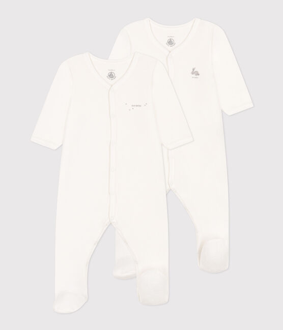 Juego de 2 pijamas de terciopelo para bebé variante 1