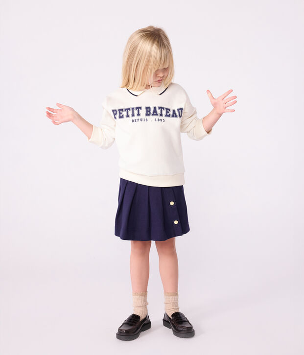 Sudadera infantil de algod&oacute;n con estampado MILK