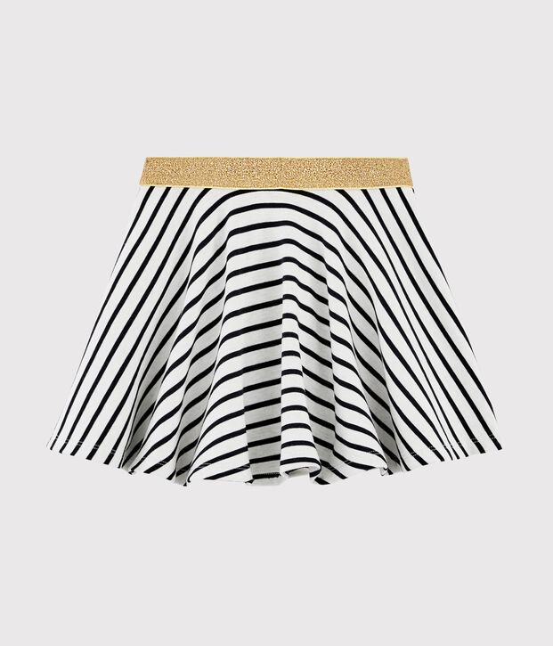 Falda de ni&ntilde;a blanco/azul